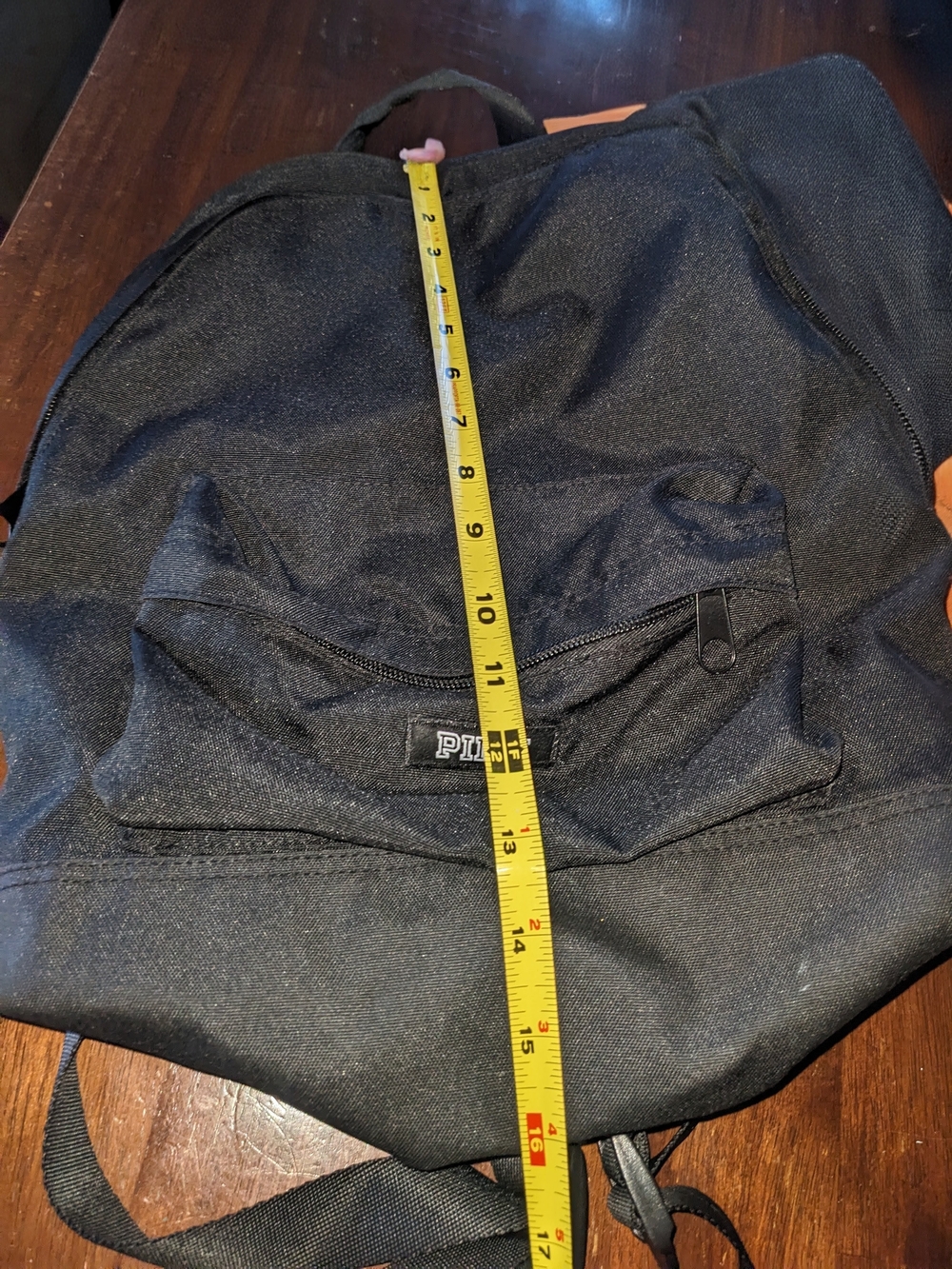 🔥 PINK Victoria's Secret Black Logo Canvas Backpack - Picture 8 of 9